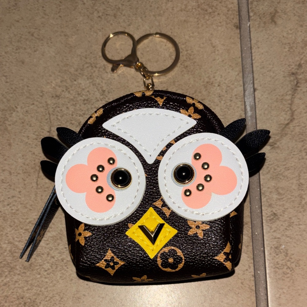 Source Unknown Brown Owl Key & Card Holder/Charm - Picture 2 of 3